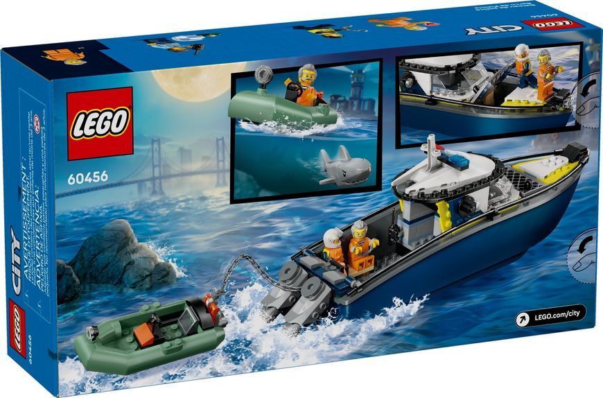 Конструктор LEGO City 60456 Погоня на полицейском катере 60456 фото