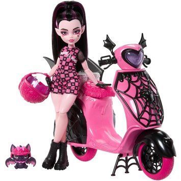 Игровой набор Monster High Дракулаура и ее скутер &mdash; Draculaura and Vamptastic Scooter (JDR61) JDR61 фото