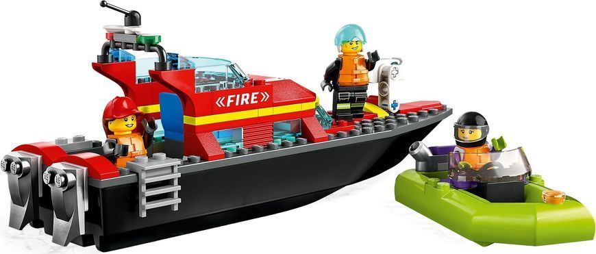 Конструктор LEGO City 60373 Пожежний рятувальний катер 60373 фото