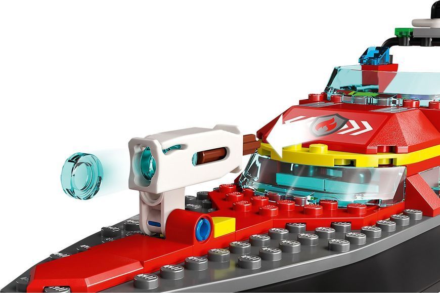 Конструктор LEGO City 60373 Пожежний рятувальний катер 60373 фото